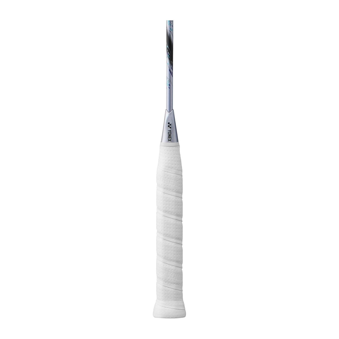 Detail of the white grip on the Yonex Astrox 88D Game badminton racquet