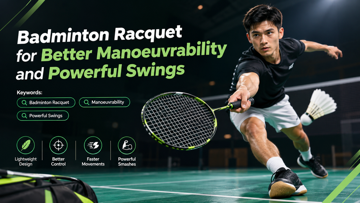 Badminton Racquet for Better Manoeuvrability and Powerful Swings