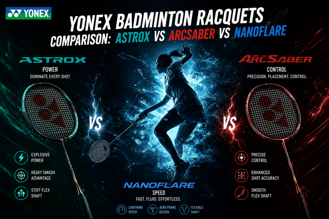 Yonex Badminton Racquets Comparison: Astrox vs Arcsaber vs Nanoflare