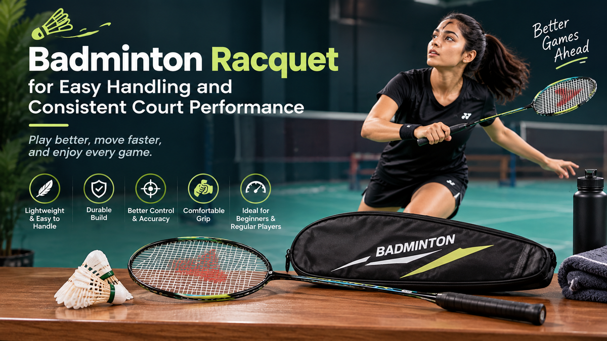Badminton Racquet for Easy Handling and Consistent Court Performance