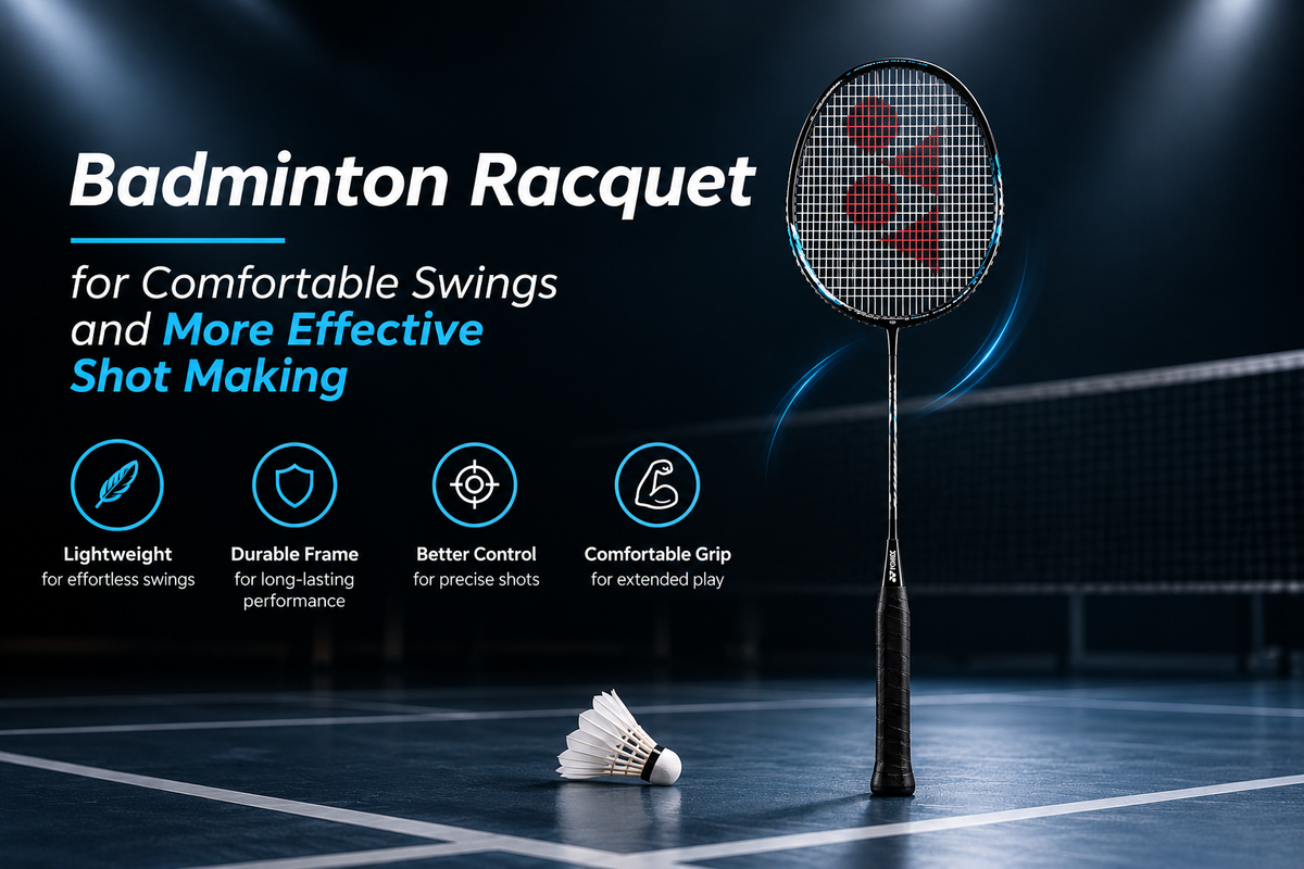 Badminton Racquet for Comfortable Swings and More Effective Shot Making
