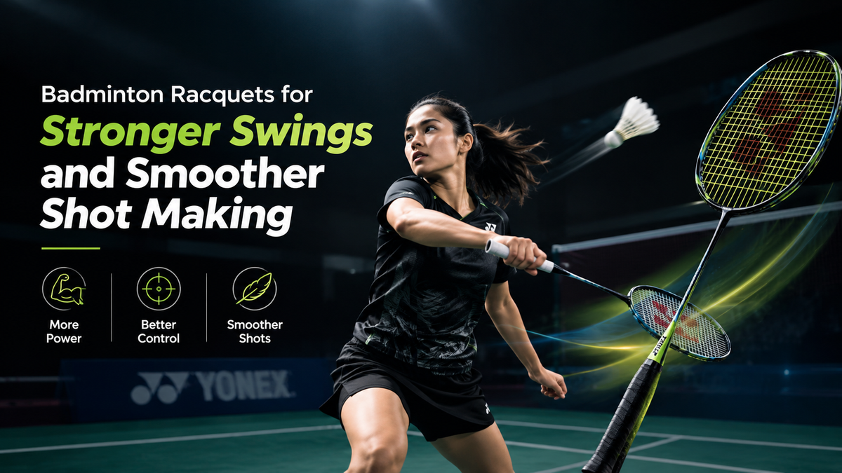 Badminton Racquets for Stronger Swings and Smoother Shot Making