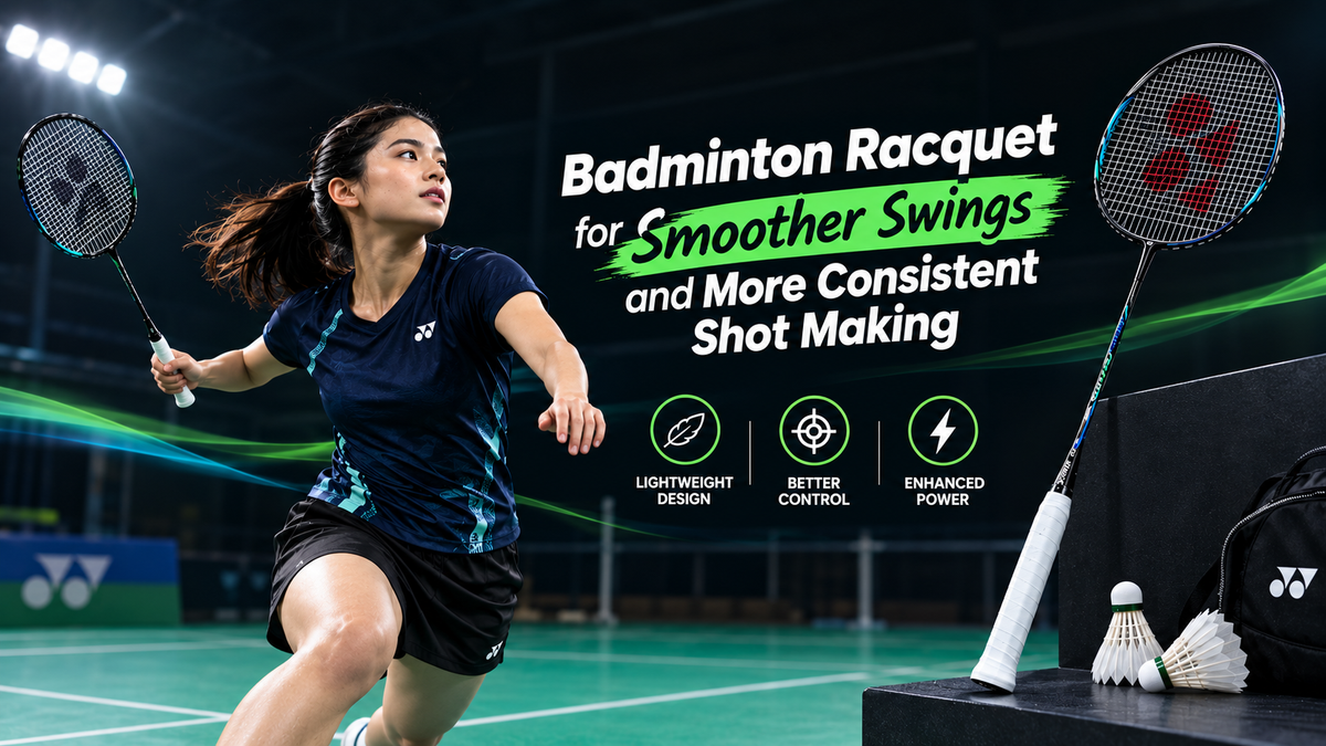 Badminton Racquet for Smoother Swings and More Consistent Shot Making