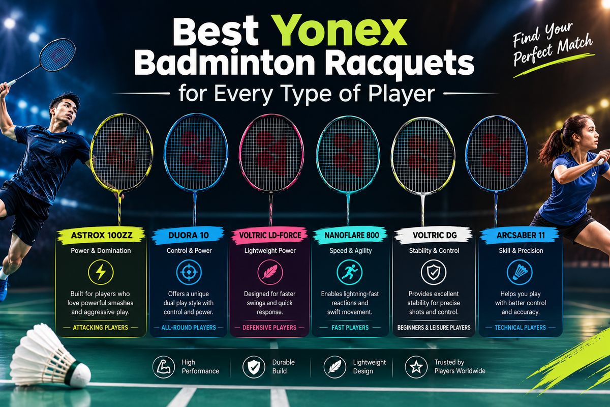 Best Yonex Badminton Racquets for Every Type of Player