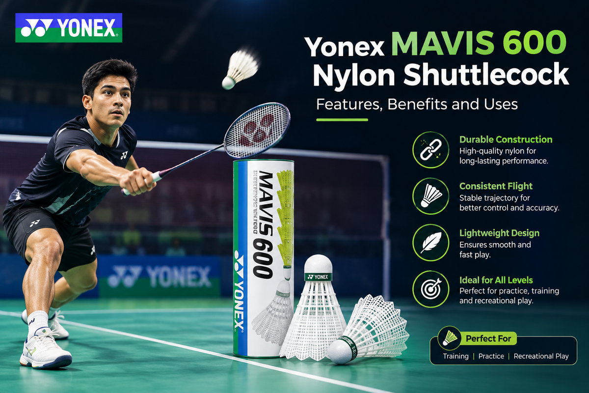 Yonex MAVIS 600 Nylon Shuttlecock: Features, Benefits and Uses