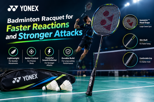Yonex Badminton Racquet for Faster Reactions and Stronger Attacks