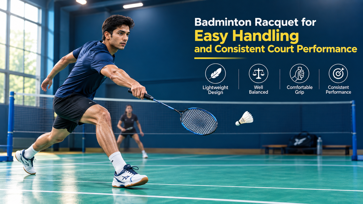 Badminton Racquet for Easy Handling and Consistent Court Performance