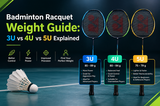 Badminton Racquet Weight Guide: 3U vs 4U vs 5U Explained