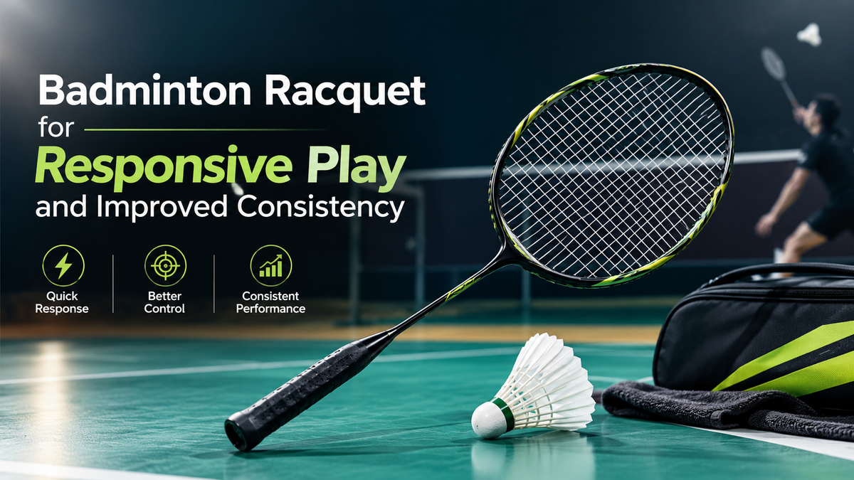 Badminton Racquet for Responsive Play and Improved Consistency