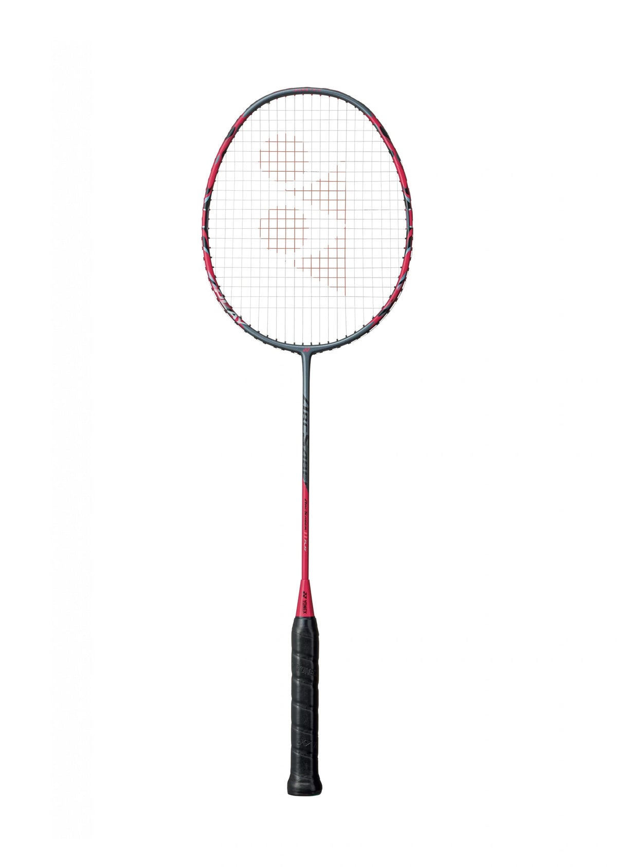 Yonex ArcSaber 11 Play badminton racquet Grey — full view showing even-balance graphite frame and pre-strung string bed for all-round control