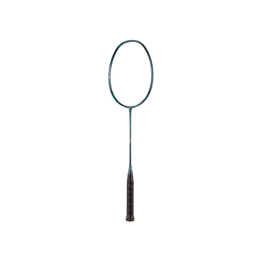 Yonex Nanoflare 800 Tour badminton racquet frame in deep green unstrung front view with black grip