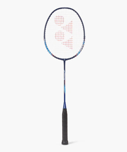 Yonex Nanoflare Speed 7 blue badminton racquet full view showing head frame, string bed and lightweight aerodynamic speed design